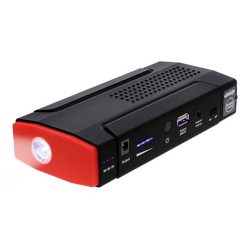 4smarts Powerbank IGNITION, 13800 mAh black / red, with vehicle starting aid